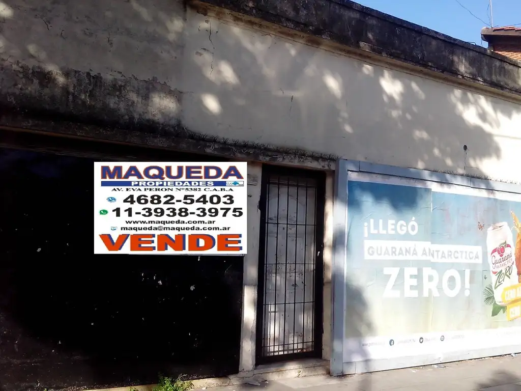 Foto de LOTE CON DOS DTOS, LOCAL Y GARAJE A REFACCIONAR X 35 MTS, imagen 1
