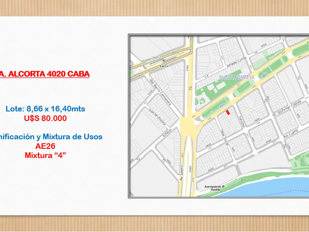 Foto de TERRENO EN VENTA, ZONIFICACION "AE26" , MIXTURA DE USO "4" //, imagen 3