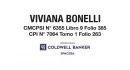 Viviana Bonelli CPI 7064 adherido al sistema Coldwell Banker SpaceBA