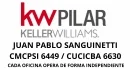 Juan Pablo Sanguinetti CMCPSI 6449 / CUCICBA 6630 - Keller Williams Pilar