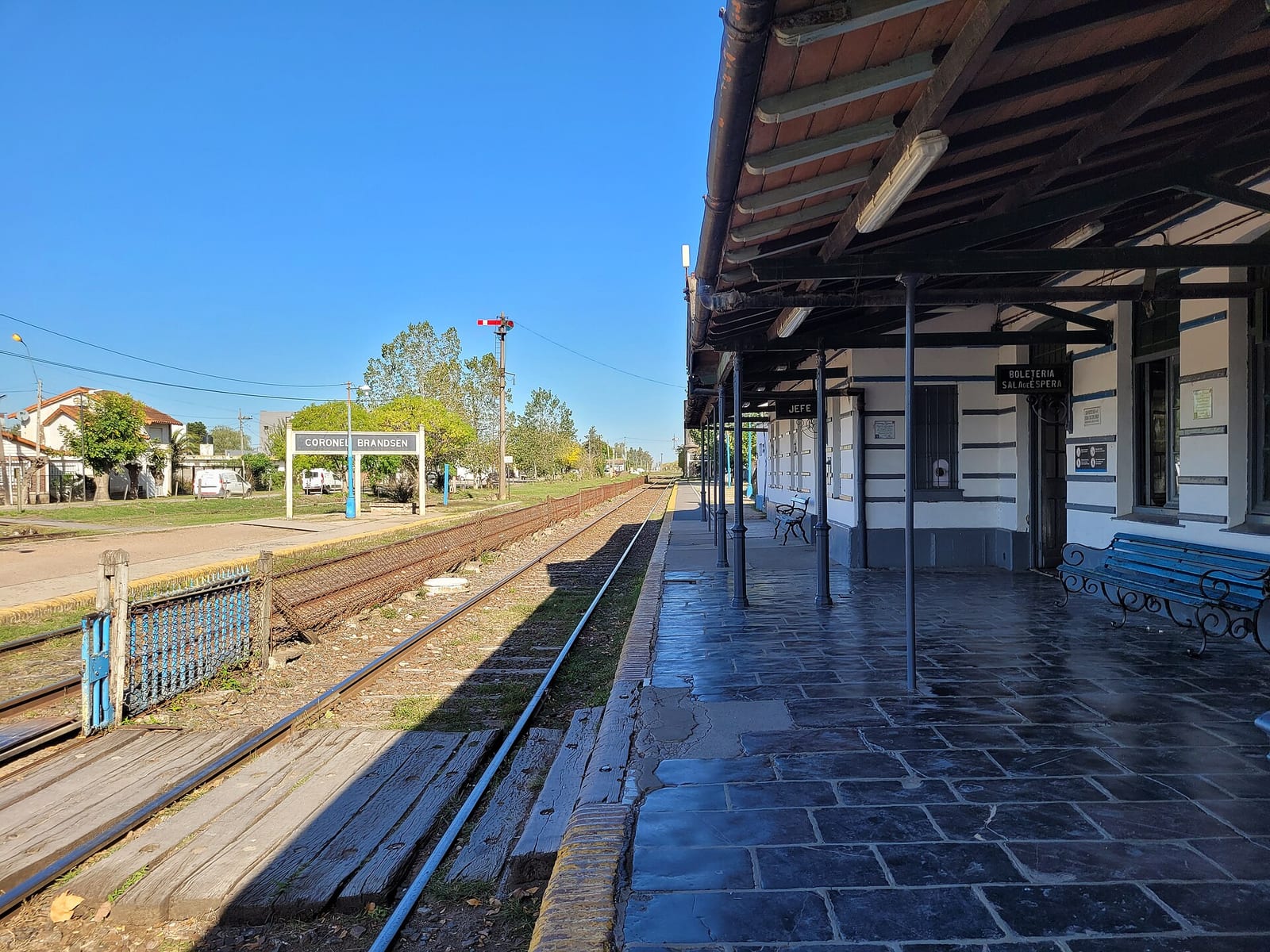 Estación de trenes Coronel Brandsen, inaugurada en 1865