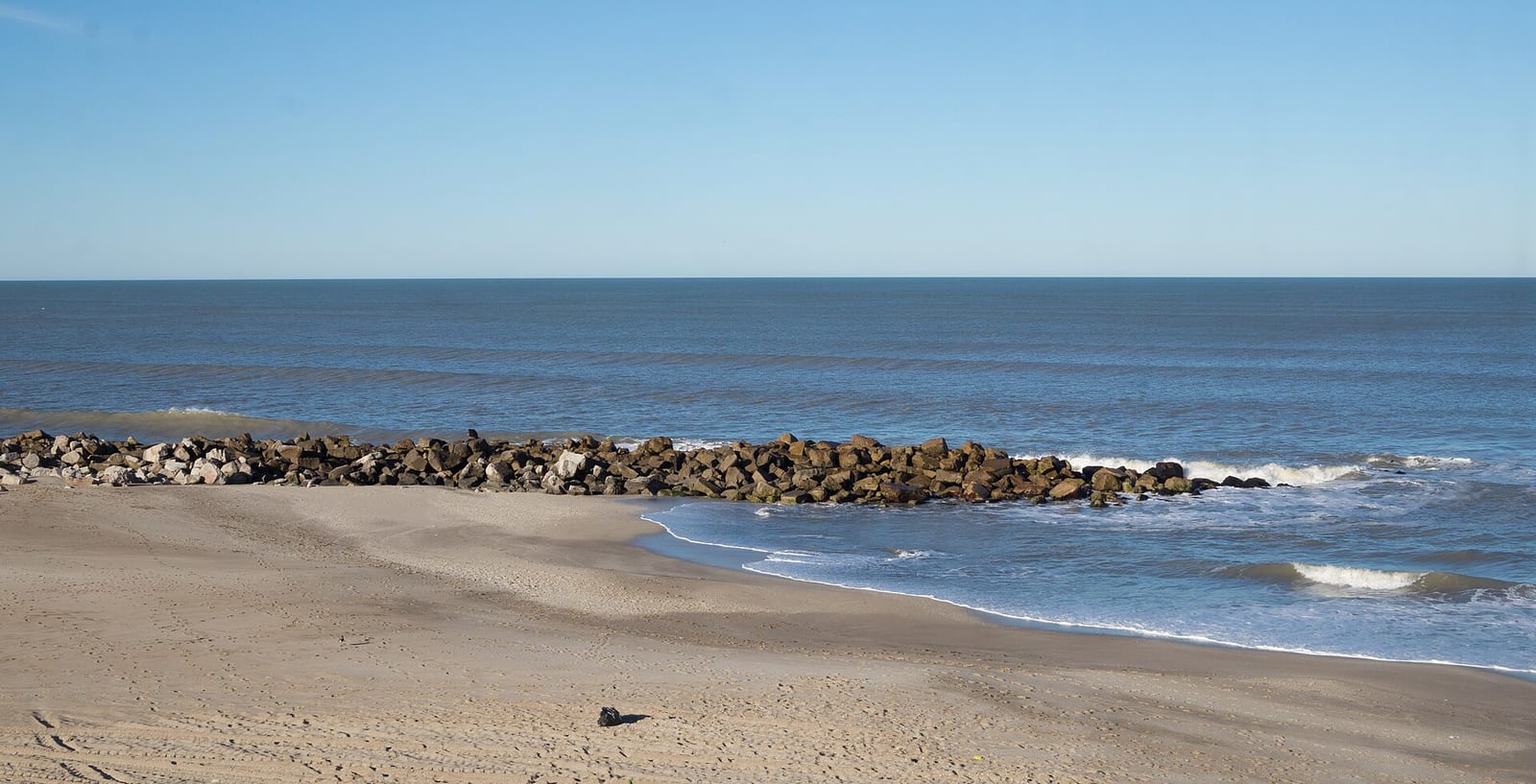 Playa Camet, Mar del Plata, al norte de la ciudad