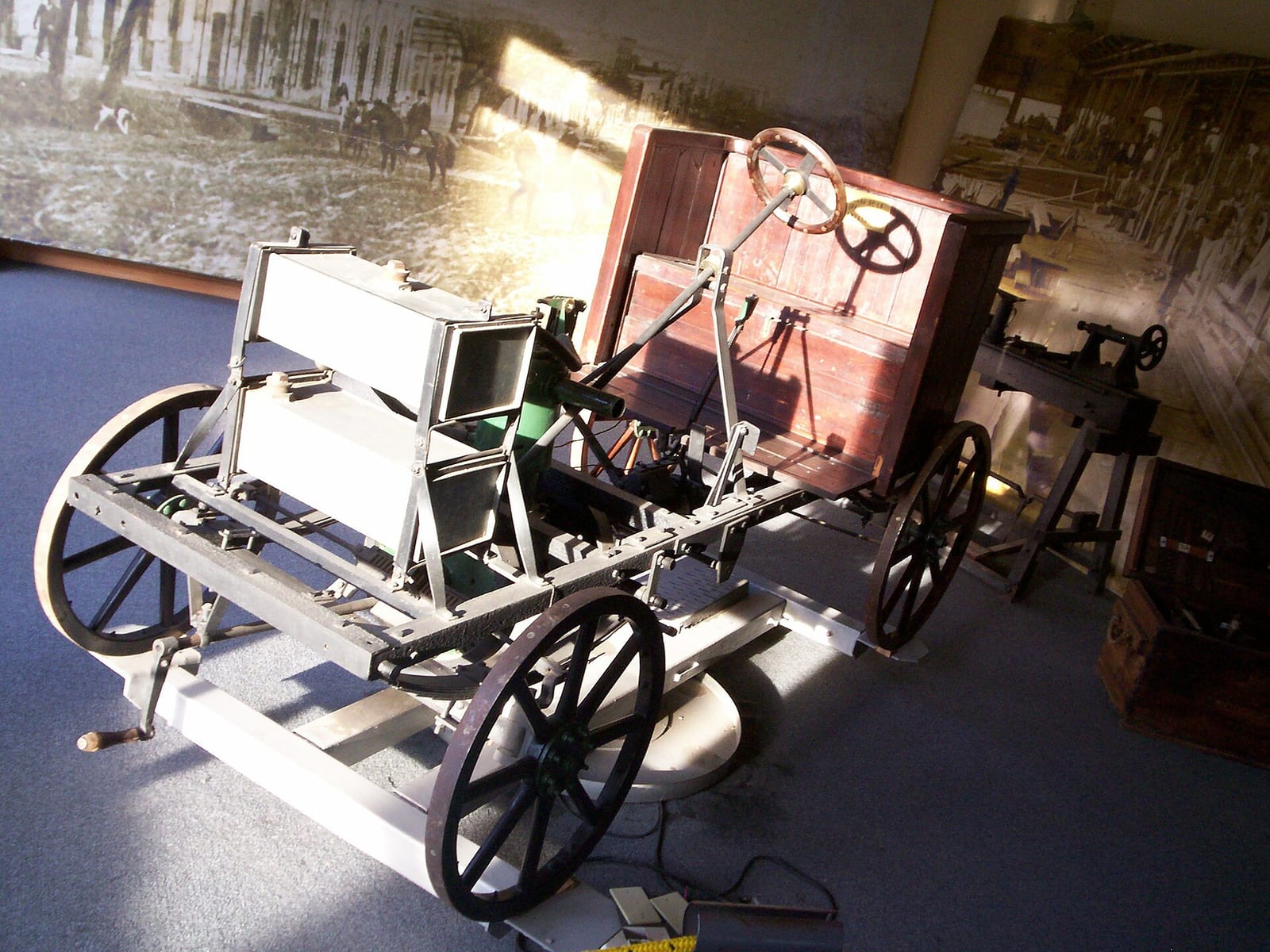 El primer automóvil fabricado en Argentina, conservado en el Museo Manuel Iglesias de Campana