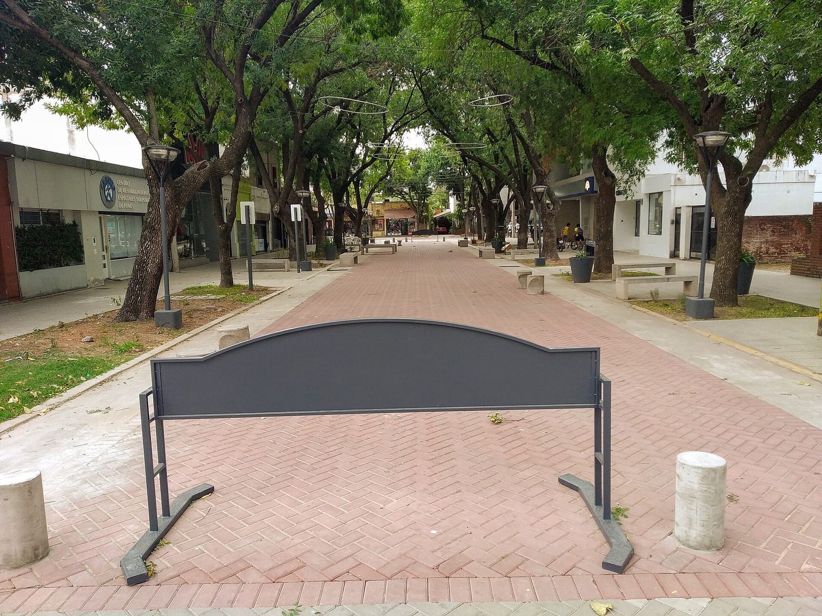 Peatonal Pellegrini en el casco urbano de Funes, Santa Fe