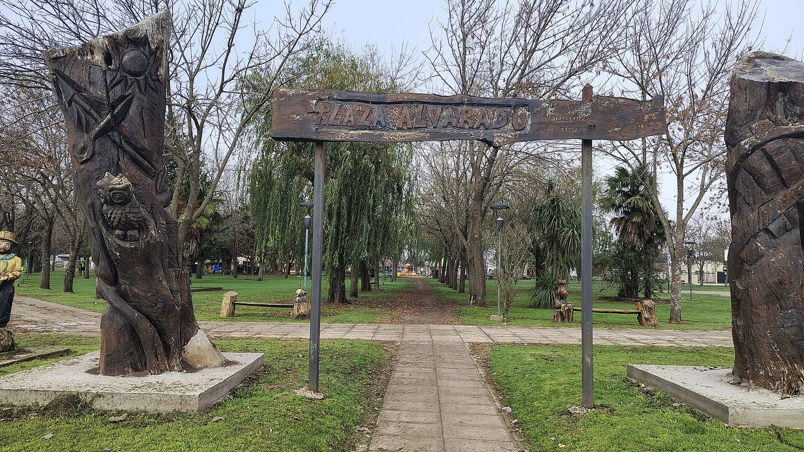 Plaza Alvarado en la ciudad de Maipú, Buenos Aires