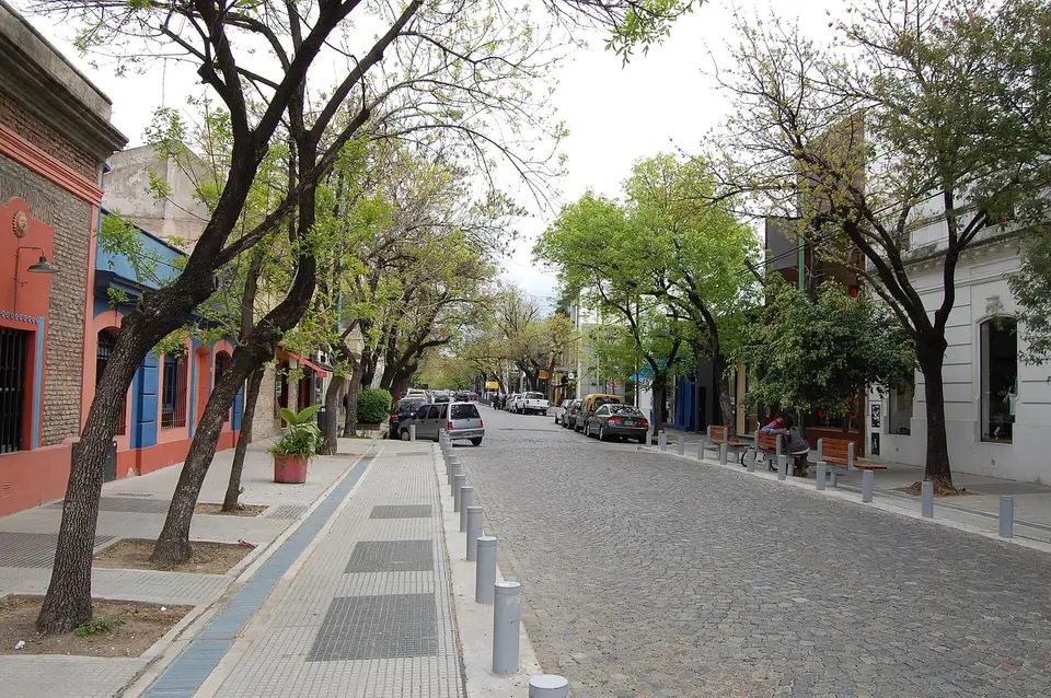 Calle empedrada en Palermo Soho, la postal más icónica del barrio más cosmopolita de Buenos Aires