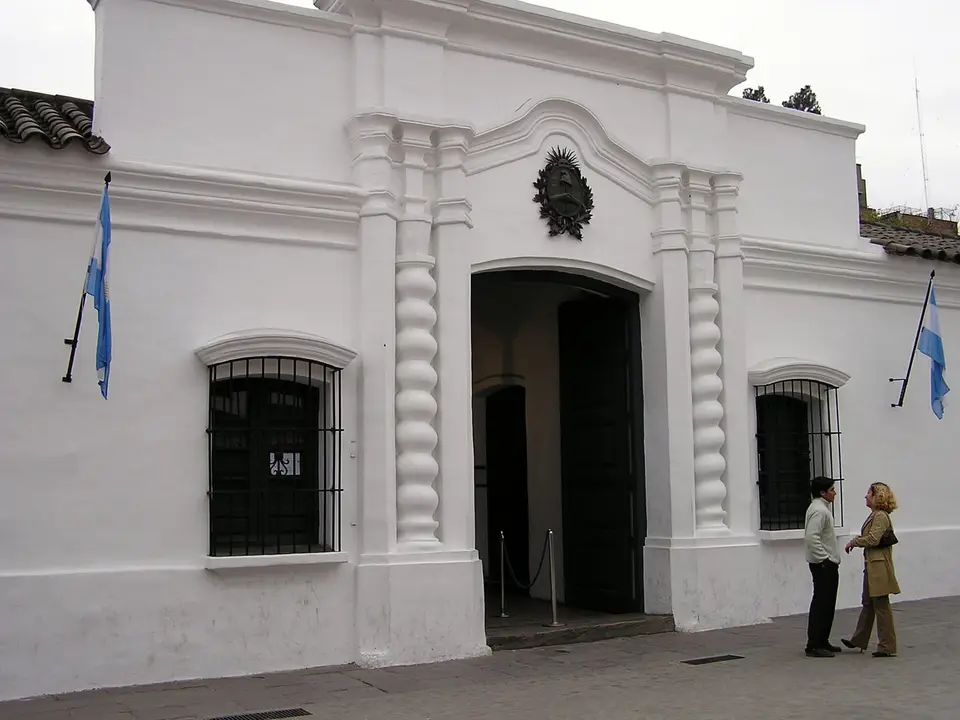 Frente de la Casa Histórica de la Independencia, monumento nacional en San Miguel de Tucumán
