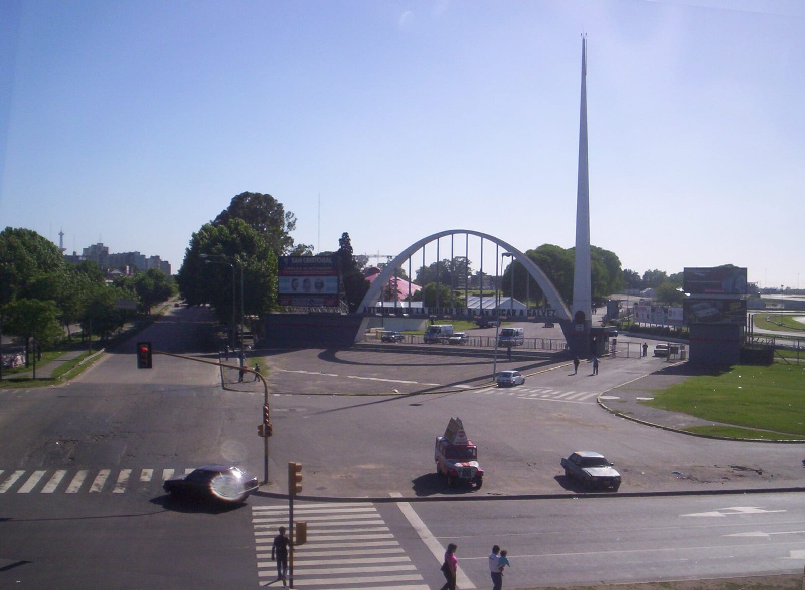 Vista del Autódromo Oscar y Juan Gálvez, circuito de automovilismo inaugurado en 1952 en Villa Riachuelo